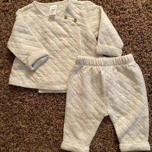 Carters quilted kimono outfit